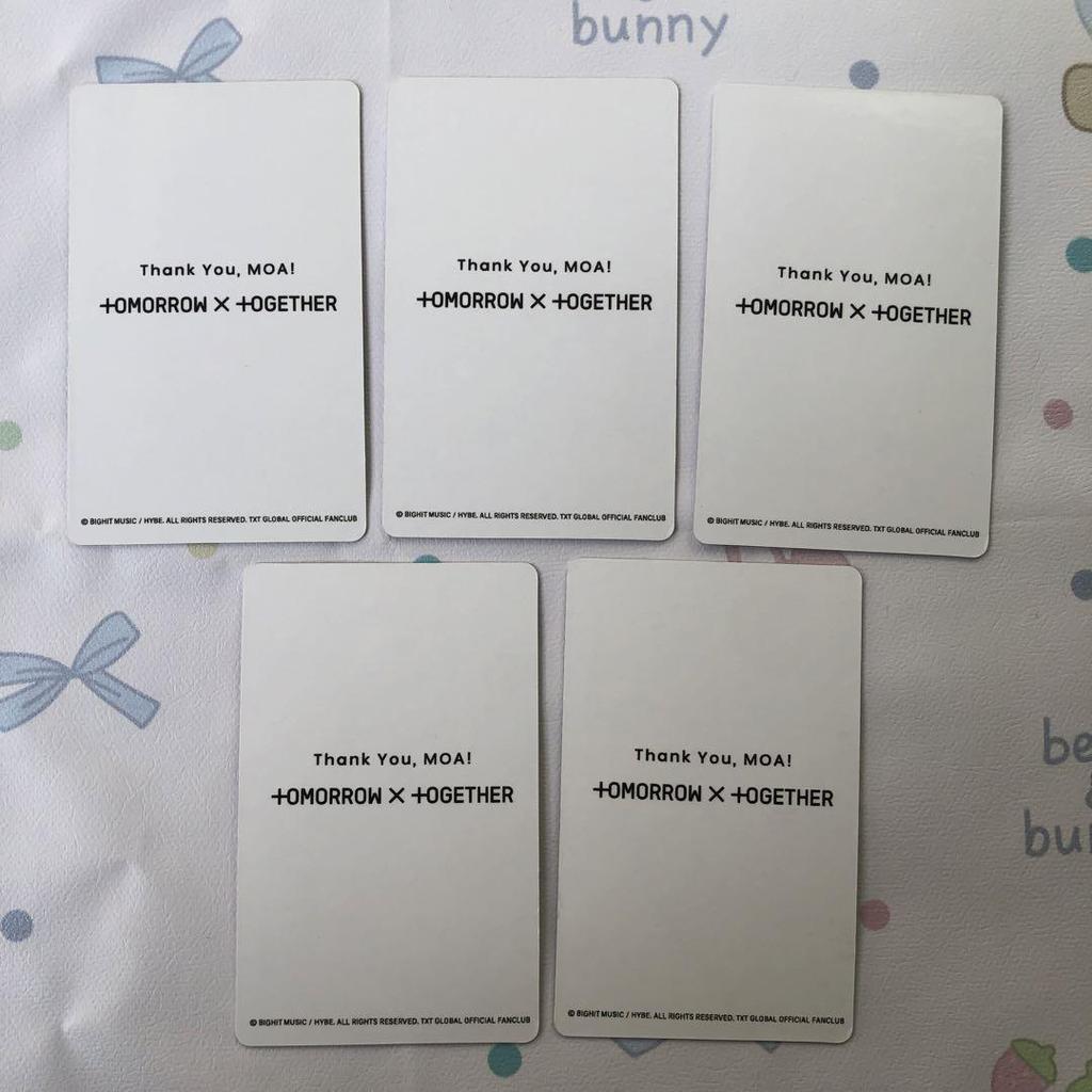 [USED] TXT 2021 FC Survey Winners: 5 Member-Only Trading Cards