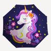 Magical Unicorn Night Stickers for Kids' RoomsUmbrella, Portable 3-Fold Umbrella for Men & Women,Christmas Gift ES301