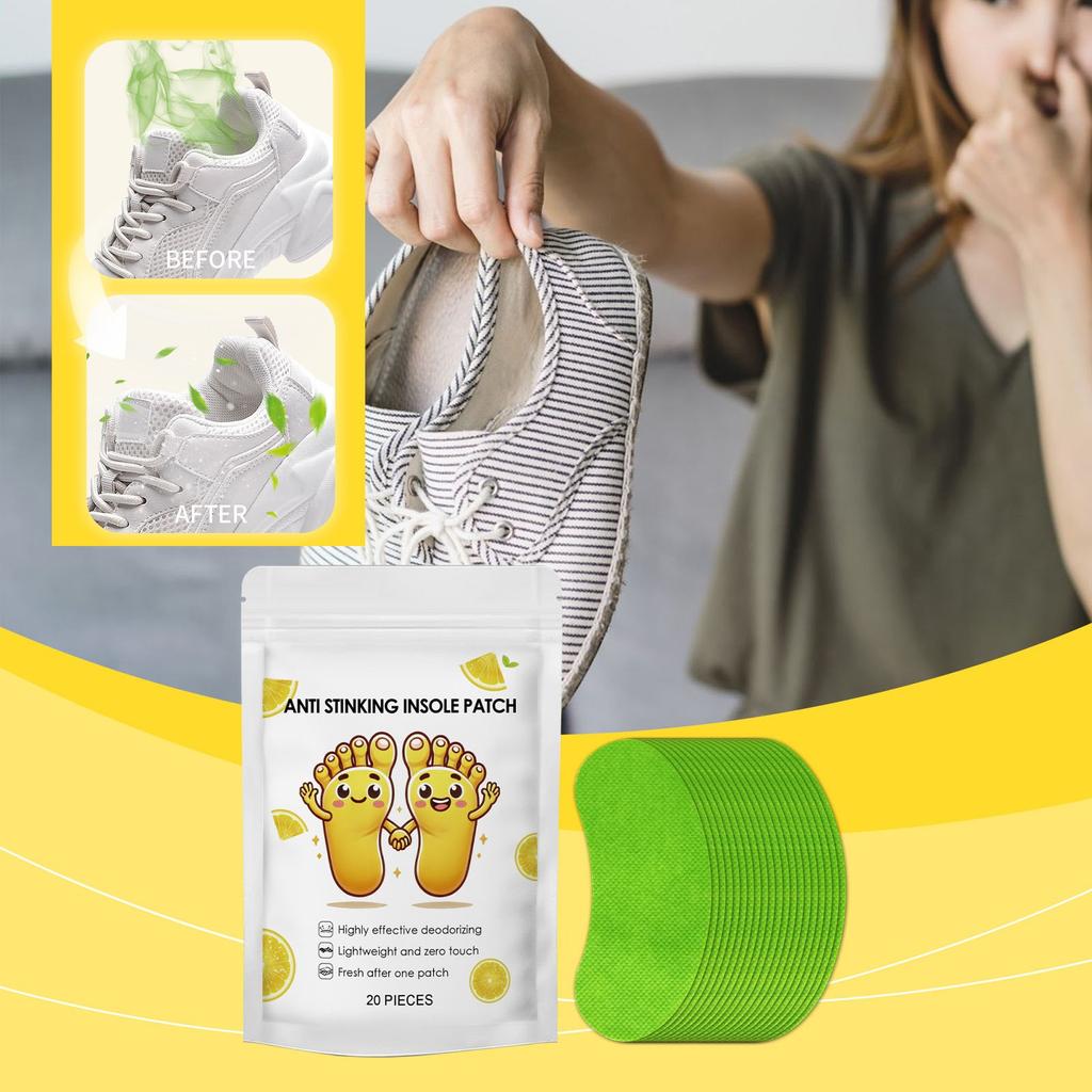 Insole Deodorant Patch, Deodorant, Moisture-absorbent Fresh Smell Comfortable Fit Foot Insole