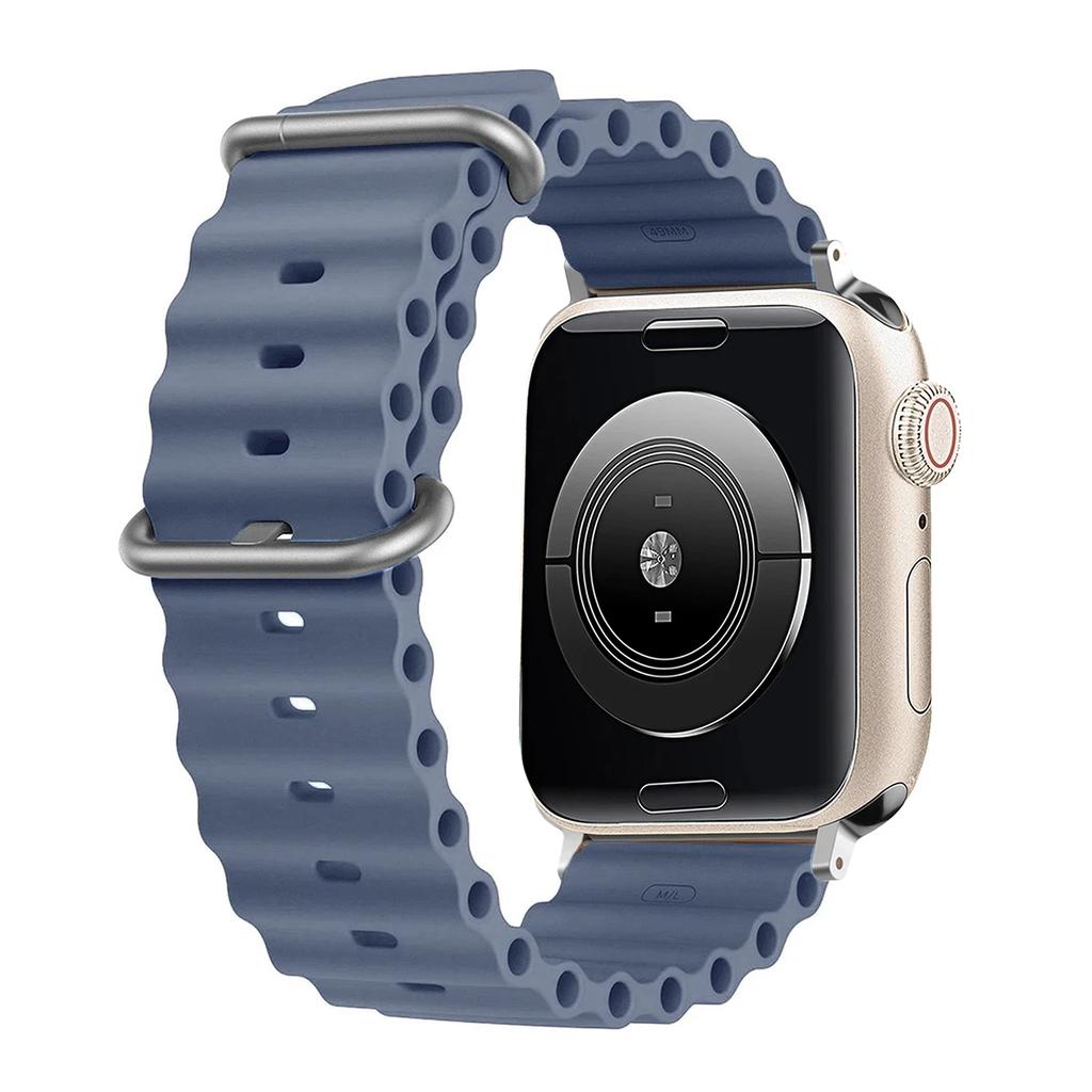 Silicone Ocean Strap for Apple Watch Band Ultra 3 49MM Series 11 10 SE3 Iwatch 42MM 46 44 45 38 40 41mm Correas 44MM 45mm Bands
