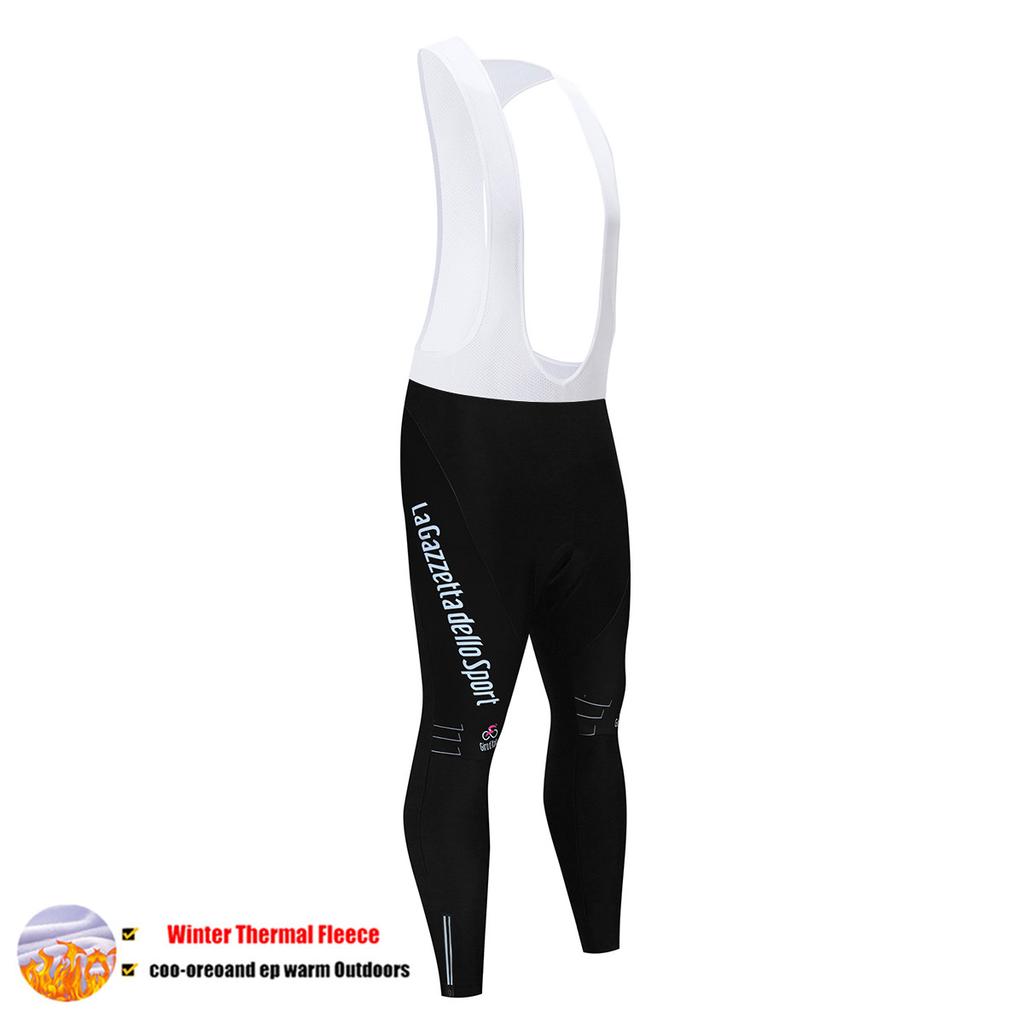 Bike Suit Tour De Italia Giro Winter Thermal Fleece Long Sleeve Cycling Jersey Set Bib Pants Ropa Ciclismo Bicycle Clothing MTB