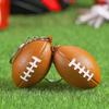 Trendy Basketball Keychains Stylish PU Sponge Pendant Keyrings Supplies for Party Favor and Sports Lovers Daily Use