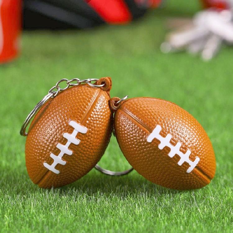 Trendy Basketball Keychains Stylish PU Sponge Pendant Keyrings Supplies for Party Favor and Sports Lovers Daily Use