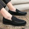 Fashion Men Leather Casual Shoes Spring Men Flats Loafers Slip On Male Oxfords Office Dress Shoes Moccasins Male Driving Shoe