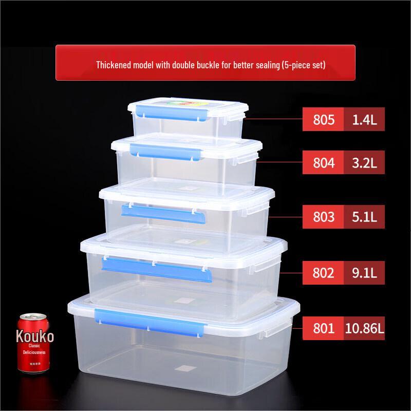 Qiwei Rectangular Plastic Food Storage Container with Lid