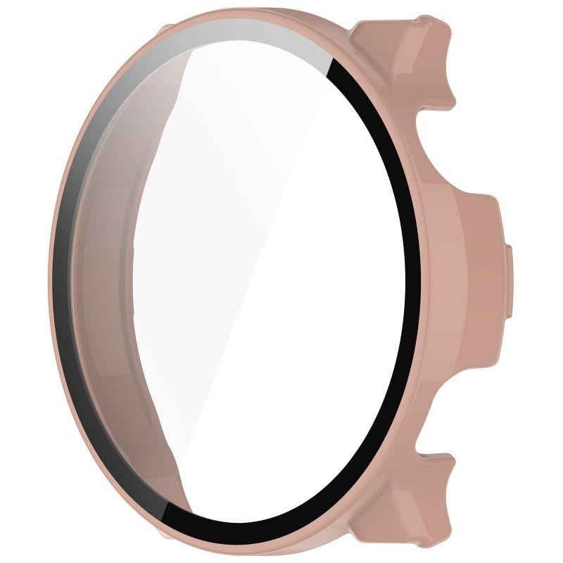 

Tempered Glass Case For Coros Pace 2 Smart Watch Strap Bumper Shell Full Cover Screen Protector Accessories Pace2 FOR COROS PACE2 розовый