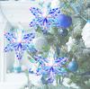 Iridescent Shiny Rainbow Honeycomb Snowflake Xmas Tree Star Fan Curtains For Birthday Party Wedding Christmas Decor