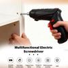 3.6V Electric Screwdriver 3/47pcs Set with 1800mAh Rechargeable Battery - Portable Cordless Power Tool for Household Maintenance