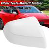 1PC For Tesla Model Y Juniper 2025+ Right Passenger Side Mirror Cap Cover White