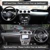 Liner Anti-Slip Mat Anti-UV Suede Leather Dashboard Cover Pad Sunshade Dashmat Accessories for Ford Mustang S550 2015~