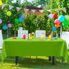 12 Colors Available Solid PEVA Anti-Wrinkle Disposable Rectangular Tablecloth, Suitable for Indoor And Outdoor Parties, Picnics, Birthdays, Weddings