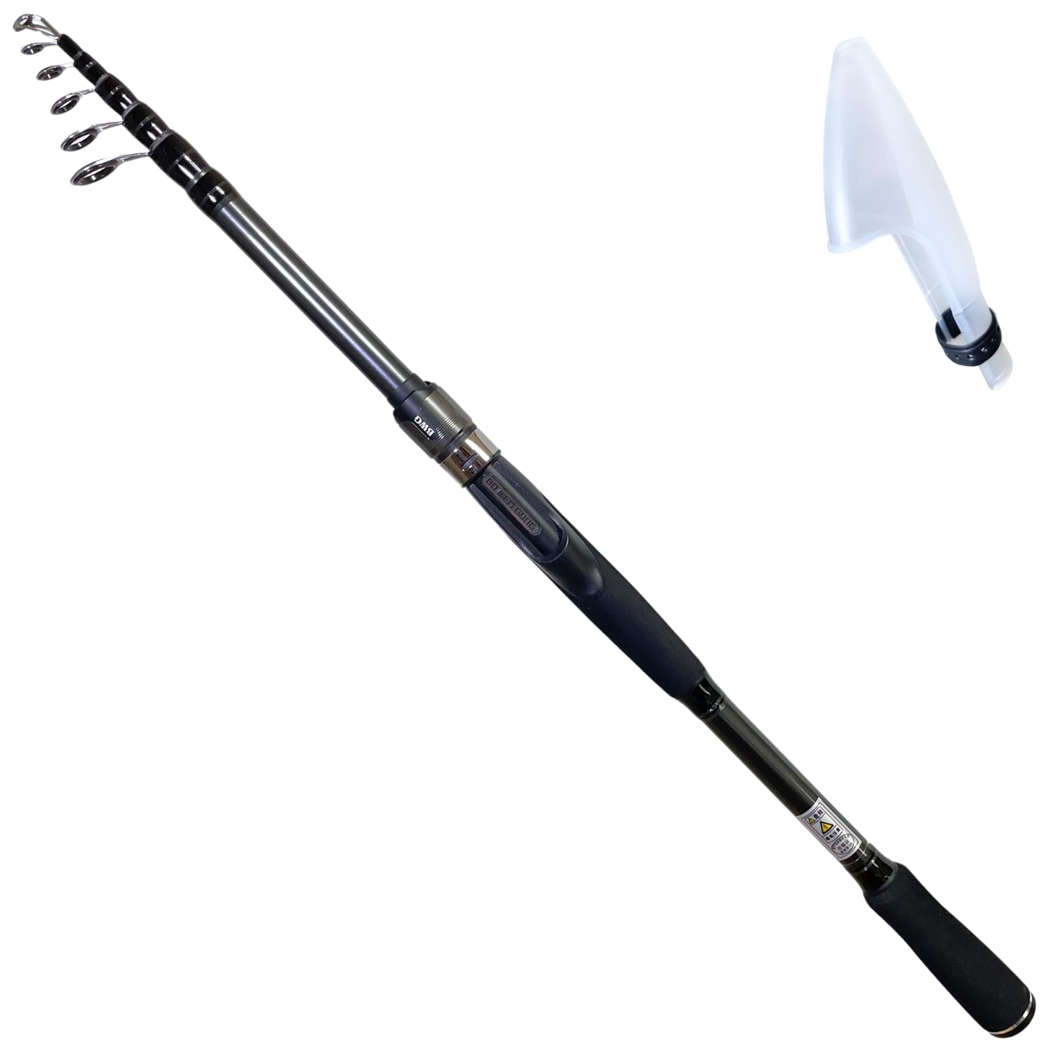 

fixed telescopic carbon rod Spinning telescopic compact travel includes rod bag TACKLAND High-cost performance, guide, (S180M, S210M, S240M, S270M) чёрный