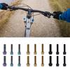 Skrutky na riadidlá bicykla Farebná oceľ M5/6x20MM MTB bicykel Riadidlá Predstavec Podložky Skrutky V Skrutky