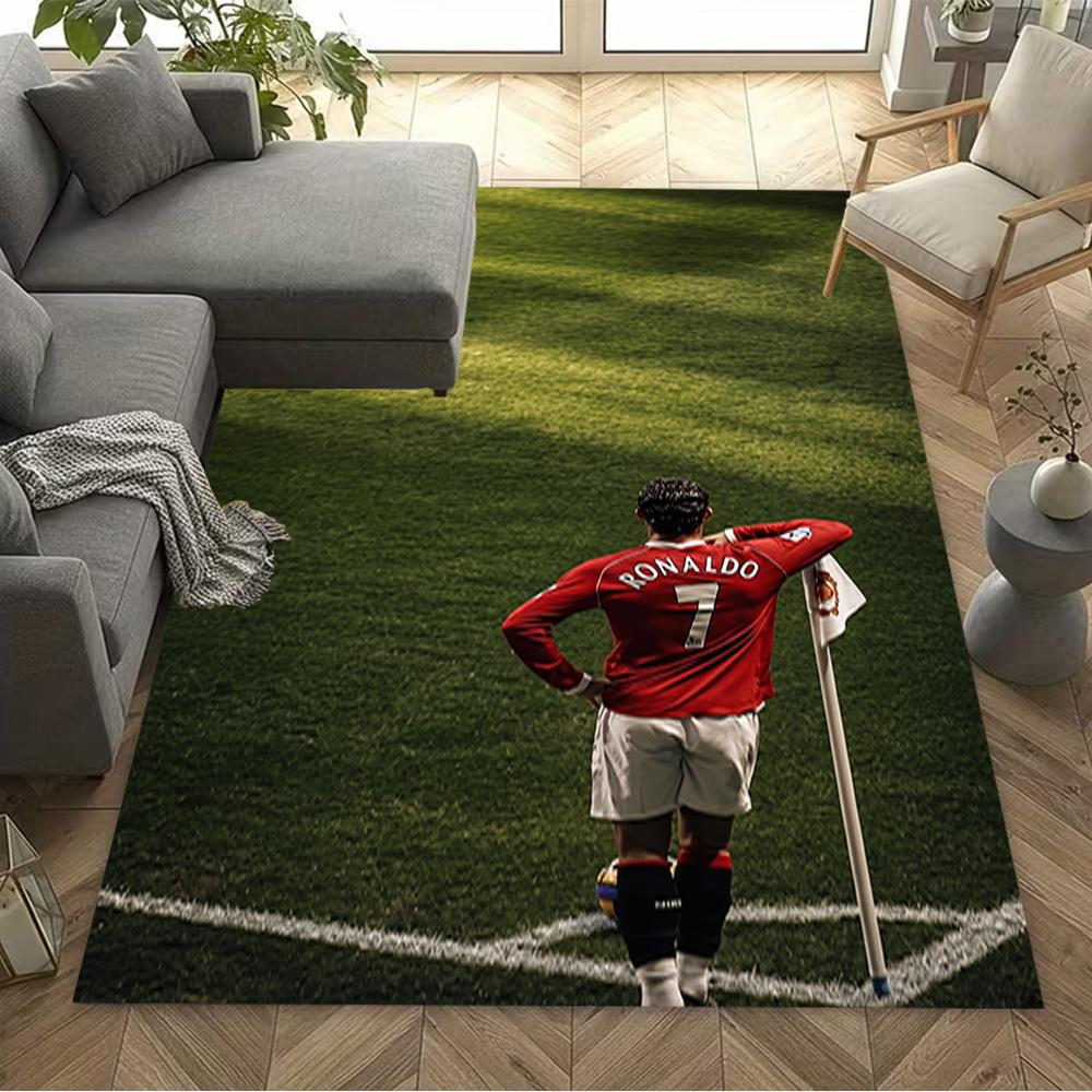 Football Legend Ronaldo Floor Mat Perfect for Outdoor Living Rooms Study Room Hallway Anti-slip Rug Decorate Offices Gift for Festivals
