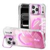 Applicable to 16 gradient girly phone case iPhone 17 pro bracket transparent magnetic phone case