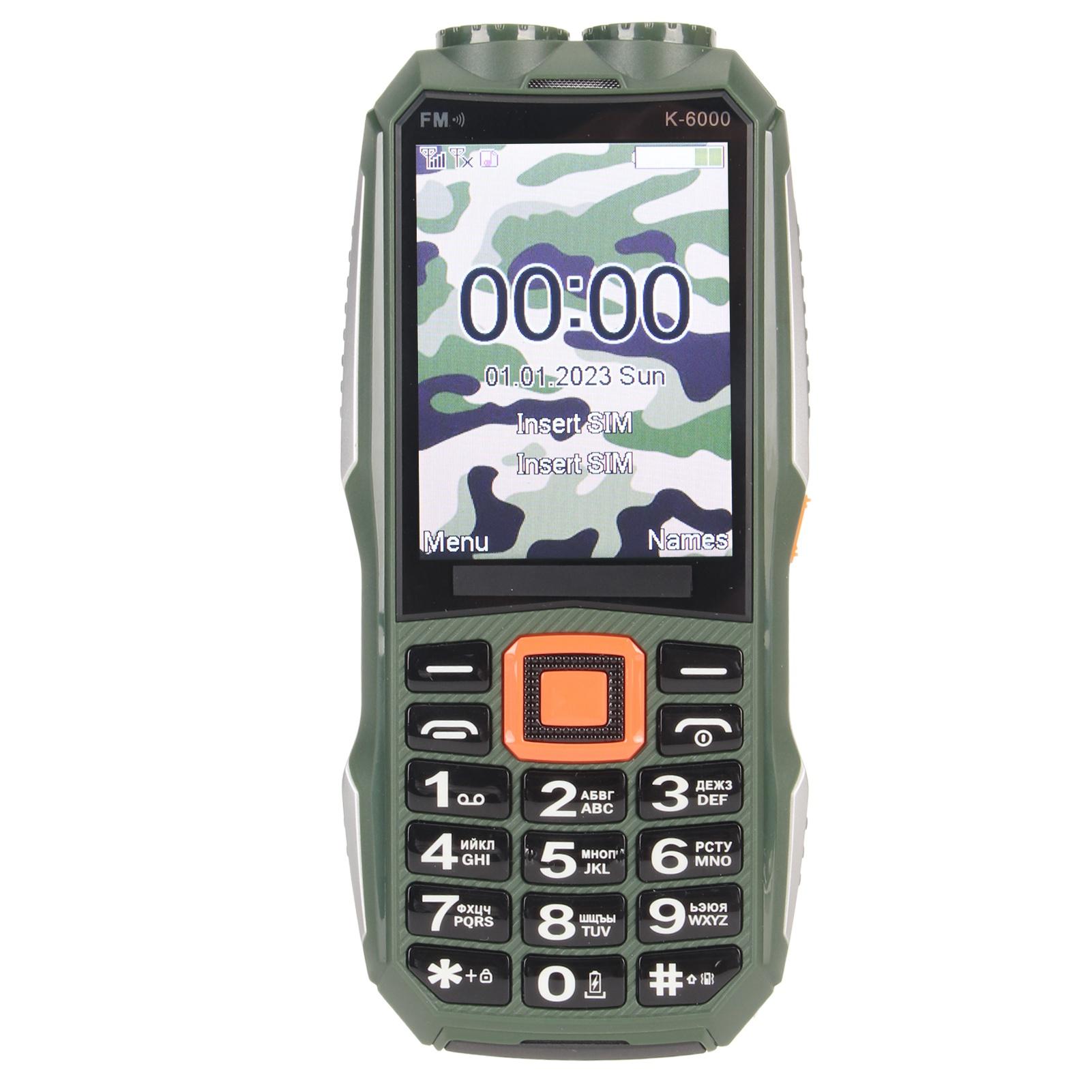 

Стільниковий телефон 2G, розблокований, дві SIM-карти, великий 2,8-дюймовий екран HD, 6800 мАг, великі кнопки, мобільний телефон для людей похилого віку EU Plug