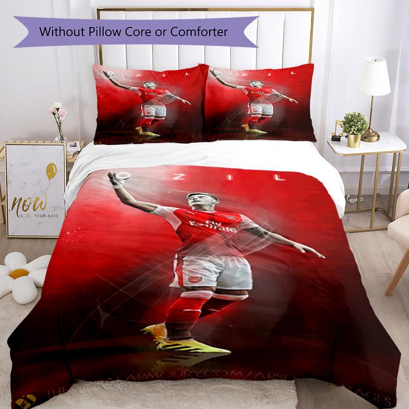 Arsenal Bedding Set Breathable Duvet Cover with Pillowcases Decorative Bed Linen for Bedroom Home Decoration Birthday Gift