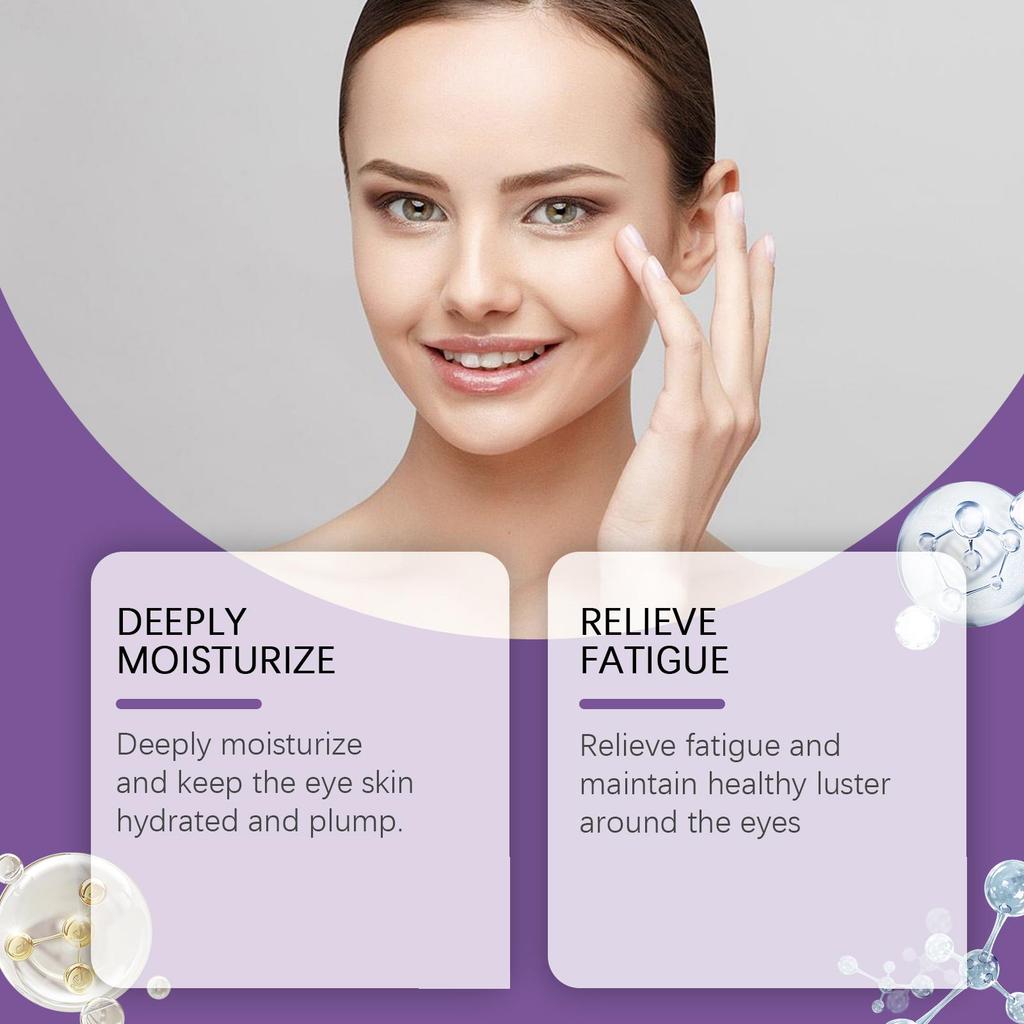 Hoygi eye essence moisturizes and gently reduces fine lines around the eyes, lifts the skin, eye massage care essence