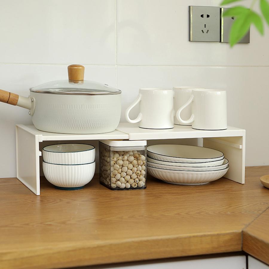 

Kitchen Cupboard Organizer Retractable Cabinet Shelf Space Saving Seasoning Bottle Layered Multifunctional Kitchen Storage Rack
