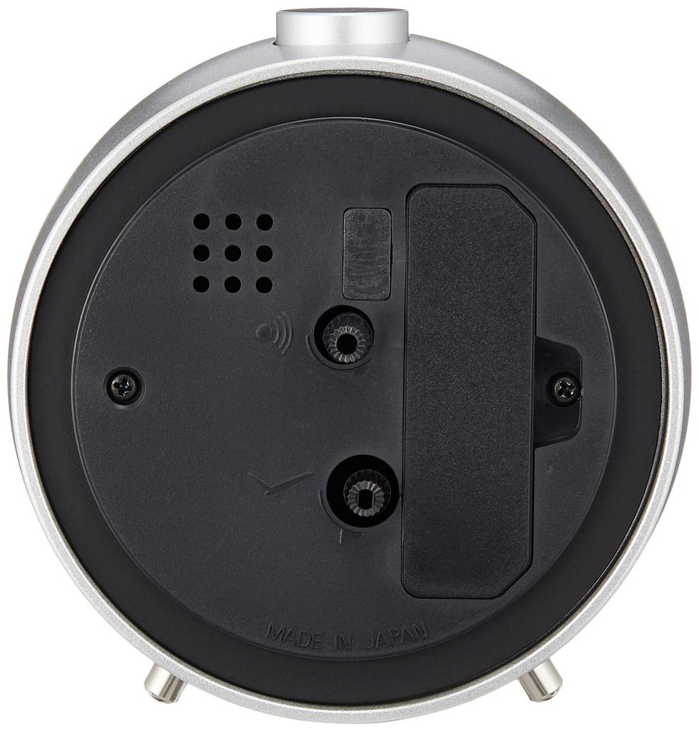 Lemnos Analog Alarm Clock JIJI alarm Silver SL Lemnos (Lemnos) AWA13-04 w100×h107xd58mm