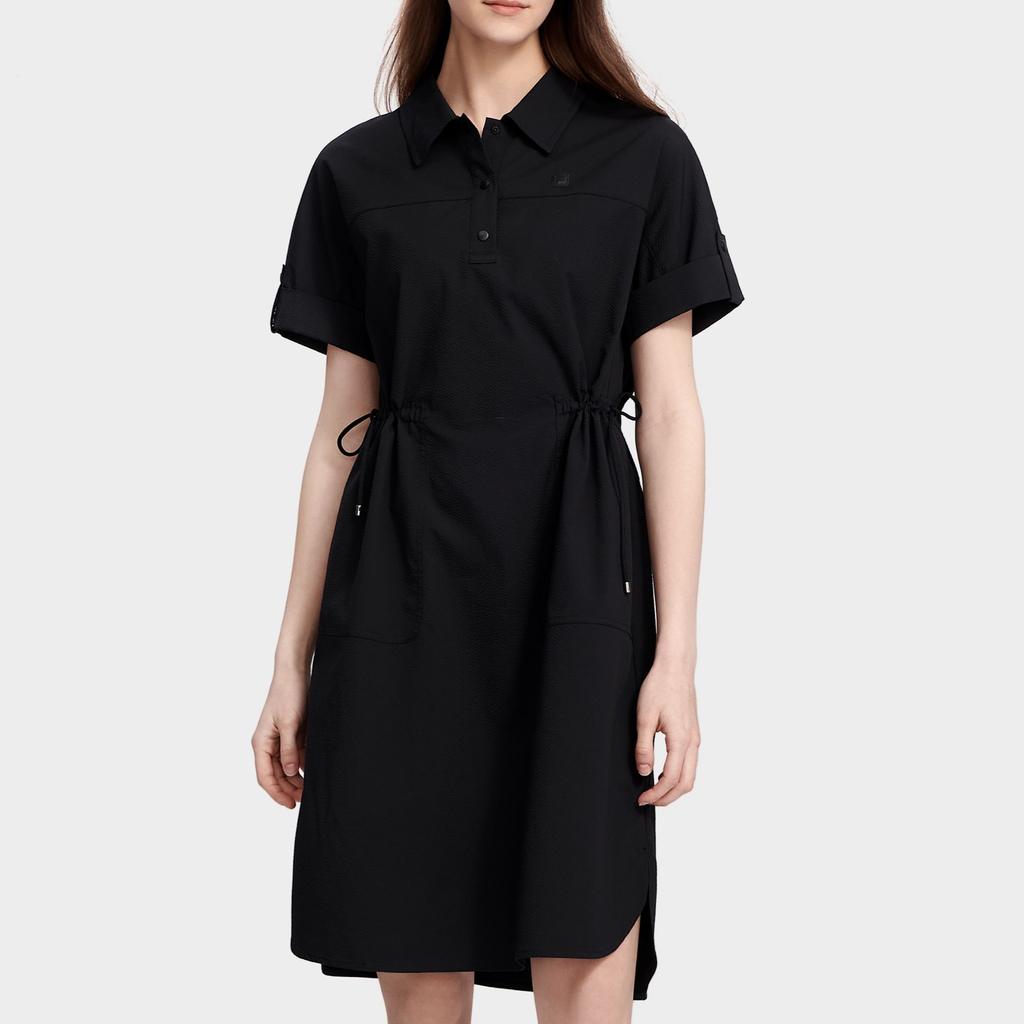 FILA Short Sleeved Dress Women's Jet Black F11W327311FBK