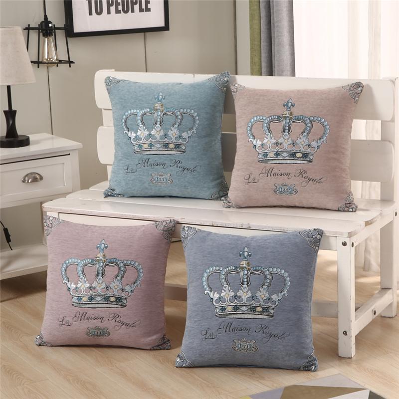 Copricuscino per divano 45x45cm in ciniglia con fiore di peonia Decorazione per soggiorno domestico Capodanno cinese