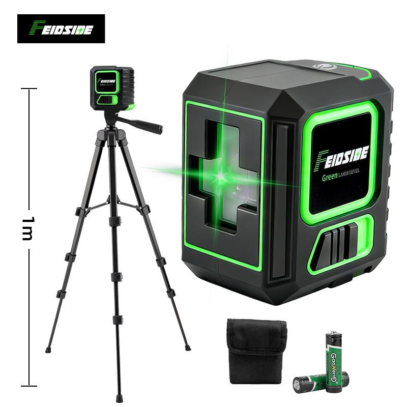 High-Precision Mini Green Laser Level: 2-Line, Outdoor Visible, Strong Infrared Light Marker