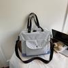Large Capacity Travel Bag Color Contrast Tote Bag Women's Crossbody Bag
