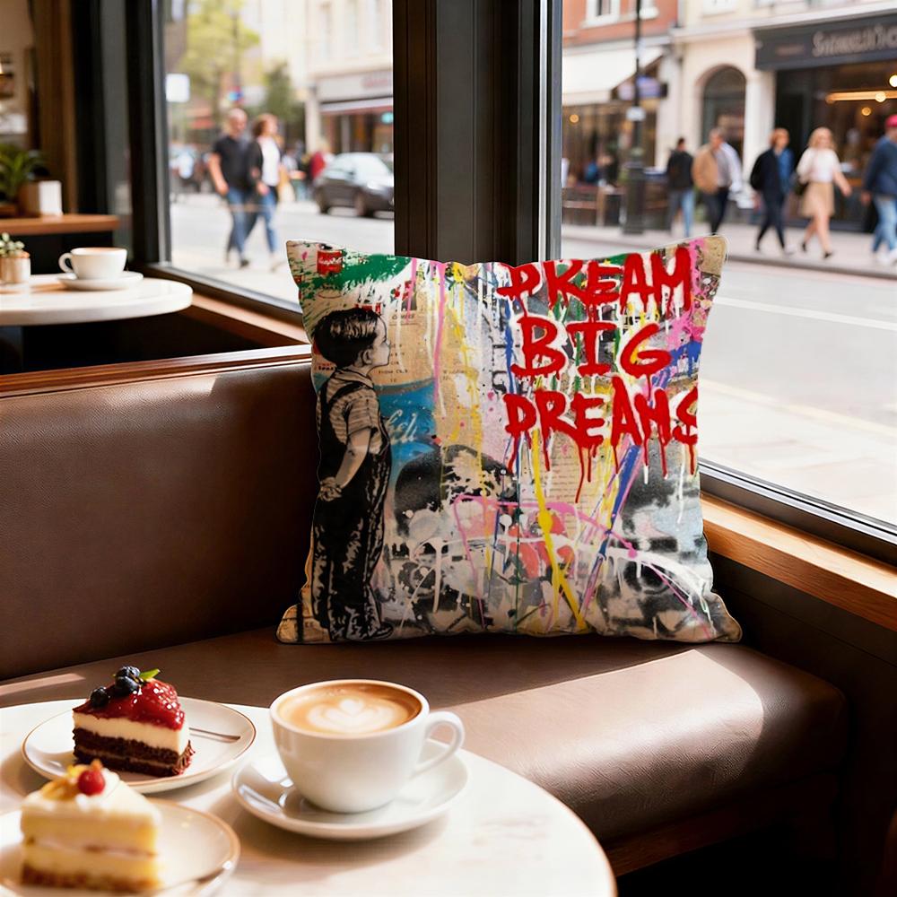 Art Banksy Cushion Cover Decorative Cushions Covers Cover Sofa X Pillow  Piece X X Pillowcase