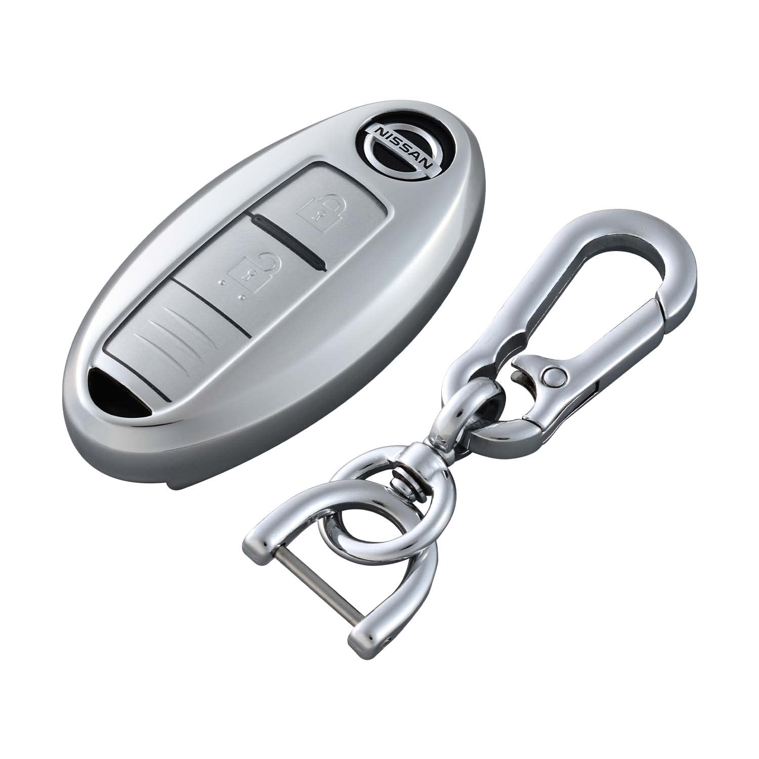 

SEIWA Чехол для ключа автомобиля Nissan, хромированная крышка, тип A WA90, чёрный