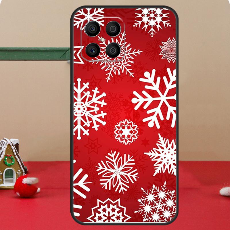 Christmas Snowflakes Case For Honor Magic 6 7 8 Pro Honor 400 200 70 90 Lite X8c X8b X9a X9b X9c X9d Win RT Cover