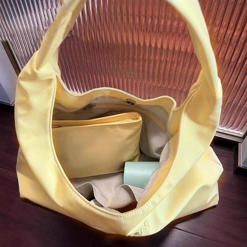 Summer new large-capacity women's simple embroidered shoulder bag casual shopping bag