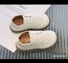 Boys' Soft Sole Leather Retro Brogue Shoes with Laces – Spring/Autumn Style
