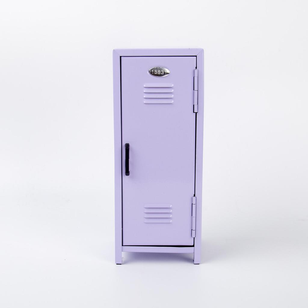Multi-color Metal Storage Box with Lock - Desktop Cosmetic Organizer & Money Safe