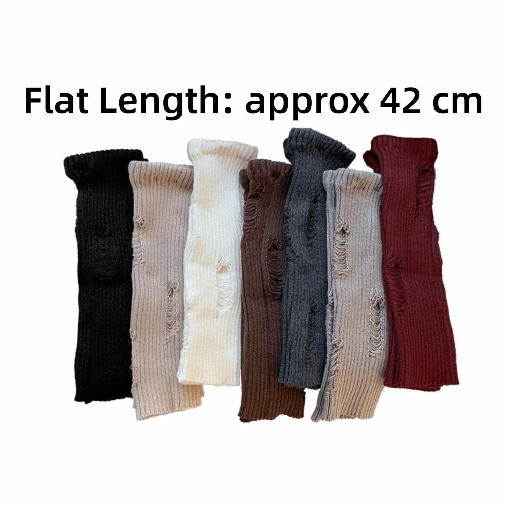 Acrylic Blend Knee High Socks Stretch Leg Covers Vintage Boot Cuffs  For Women Girls
