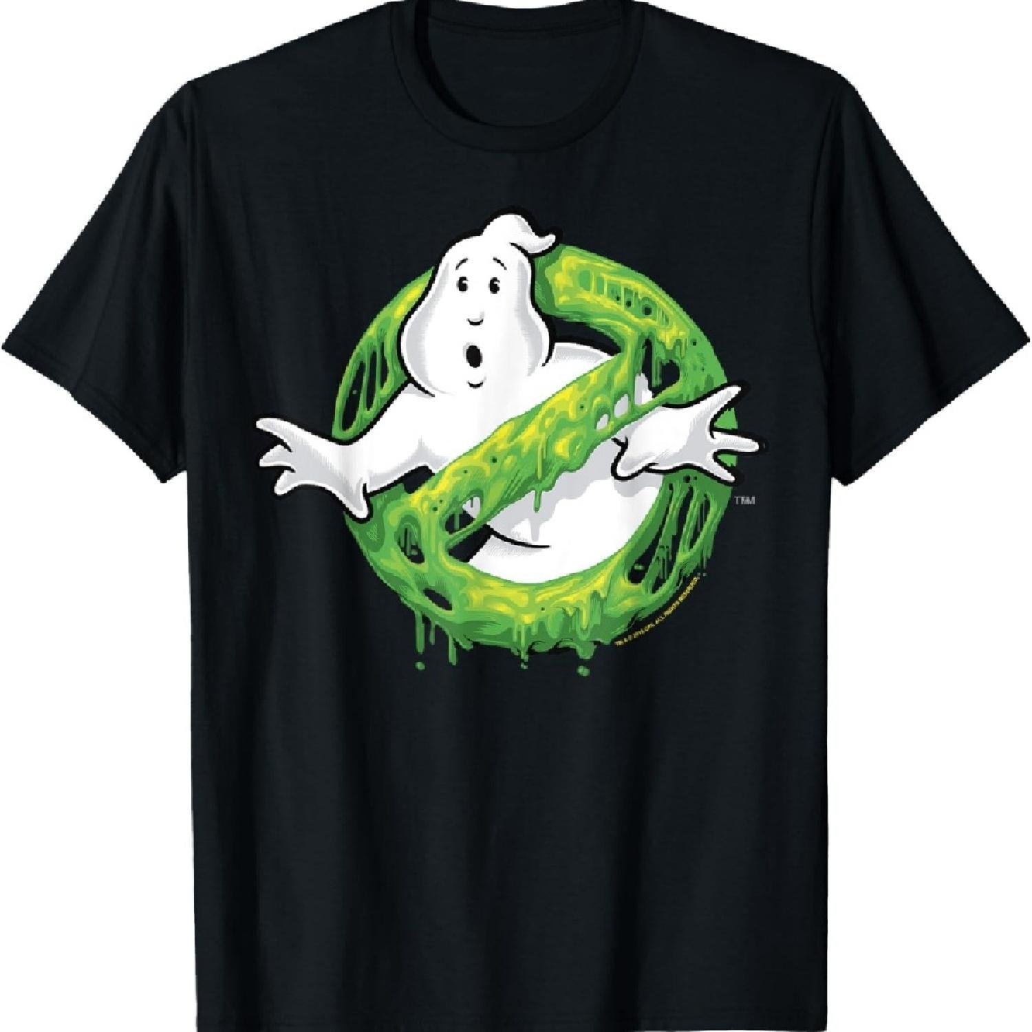 

Ghostbusters Classic Slime Ghost Logo Graphic T-Shirt T-Shirt L чорний