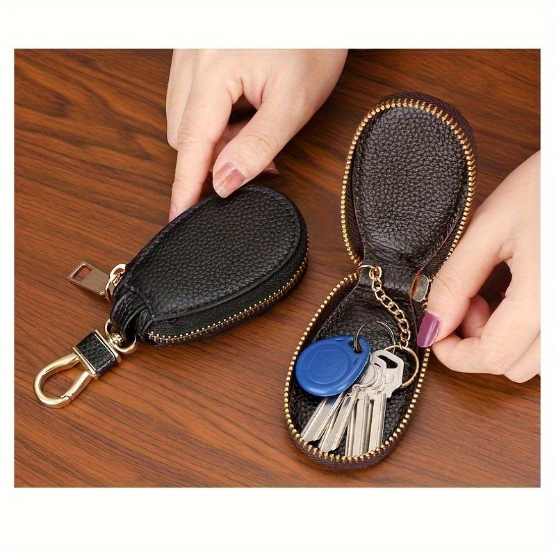 Portofele pentru chei mașini bărbați cupluri cu fermoar ușă depozitare chei mini portabil multifuncțional simplu protecție solidă clasic unisex