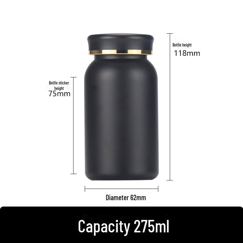 

Высококачественная матовая черная ПЭТ-бутылка для лекарств объемом 100 мл