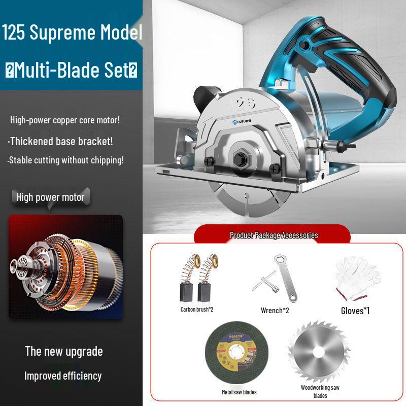 Hochleistungs-Multifunktions-Handtrennschleifer für Fliesen, Stein und Holz