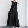 2024 Fashion Summer Women Casual Dress Plus Size Sleeveless Round Neck Long Dresses Women Elegant A Line Loose Dress Female Clothing 24361