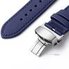 20mm 22mm Sailcloth Straps for Omega for Seiko Smart Watches Men Women Quick Release Waterproof Watch Band with Butterfly Buckle