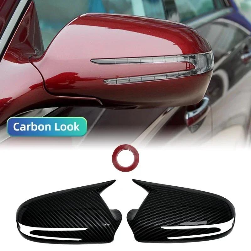 For Mercedes Benz CLS C219 W219 CLS280 300 320 350 2009-2011 Carbon Fiber Side Door Rearview Mirror Cap Cover