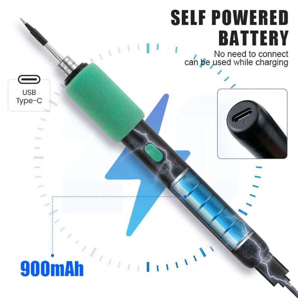 Dual-Use Function USB Soldering Iron Cordless Electric Iron Solder  DIY Projects