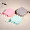 Soft Silicone Key Organizer Coin Pouch with Zipper And Wrist Strap, Square Shockproof Mini Change Holder Storage Bag, Lightweight Compact Purse
