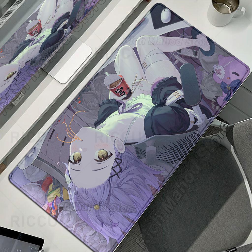 Anime Girl Mouse Pad VTuber Rubber Extended Desktop Mat VSPO Computer Gamer Mousepad PC Desk Accessories Office PC Keyboard Pads