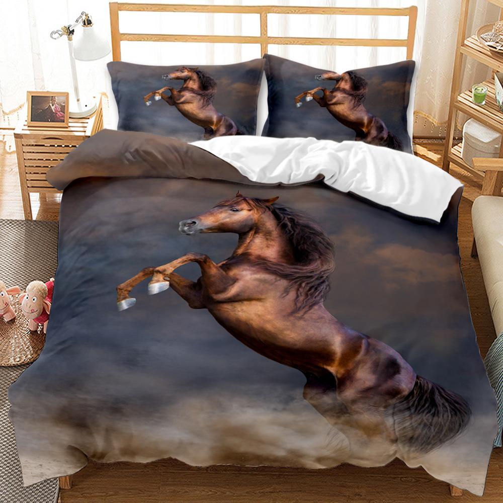 3D Bed set Beautiful Beach Bedding Bed Sets Modern Quilt Cover+pillowcases Winter California King Bedding Sets Jogo De Cama Bed