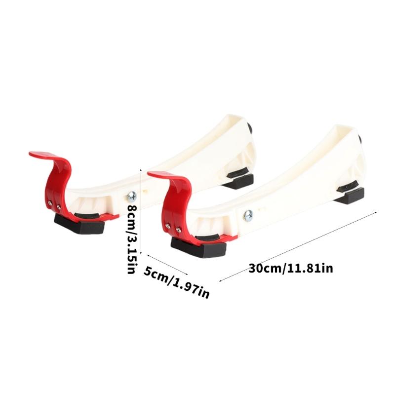 2pack Universals Nonslip Ice Blade Protectors Adjustable Ice Skate Guards Wear-Resistant Ice Skate Blade Guards