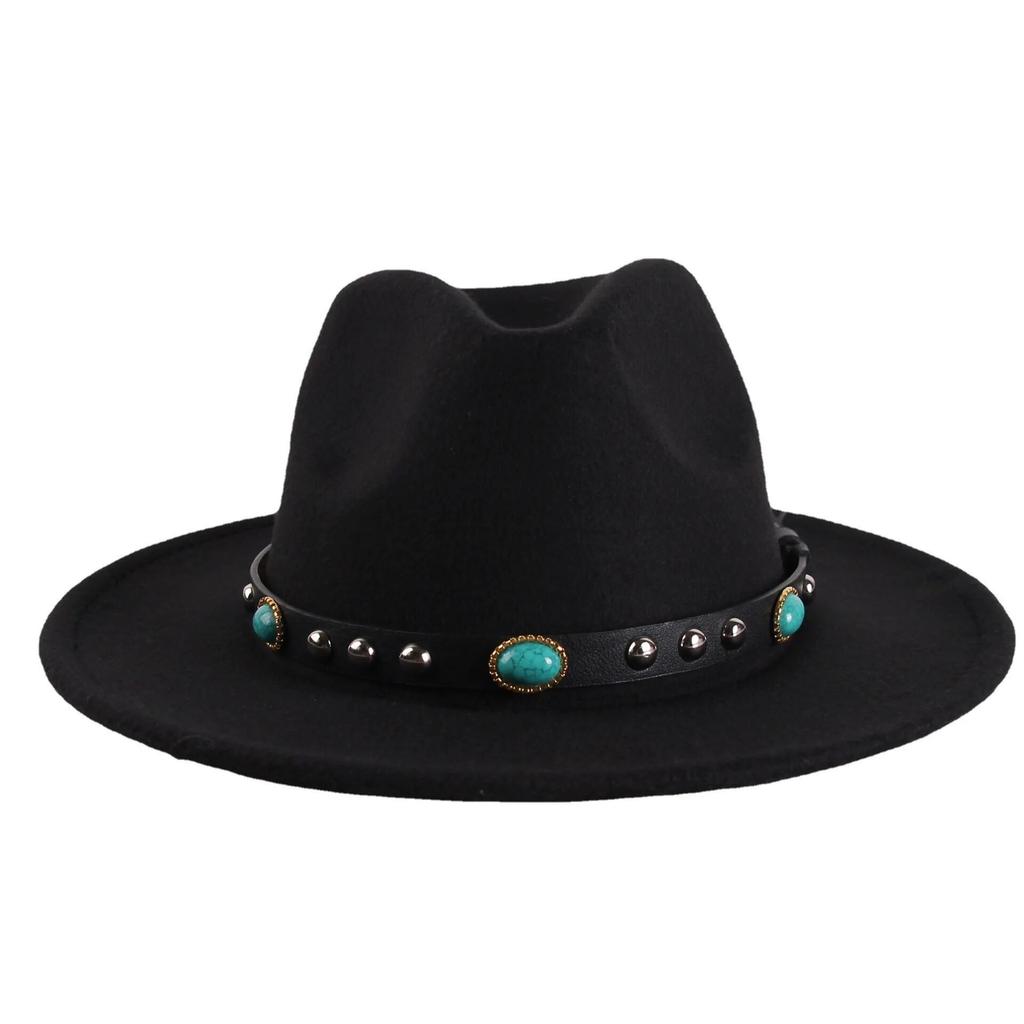 Fedoras Hat Winter Women Hats Men Felt Hat Belt Luxury Fashion Casual Wedding Decorate Men Women Jazz Cap Chapeau Femme Bonnet