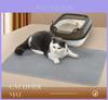 Tapete Premium Dupla Camada para Areia de Gato Macio Eva Lavável Antiderrapante Tapete Grande para Gato