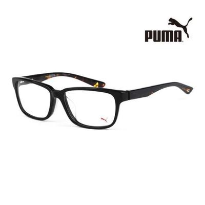 Puma Eyeglass Frames PU0068OA 001 Square Horn-rimmed Glasses for Women and Men